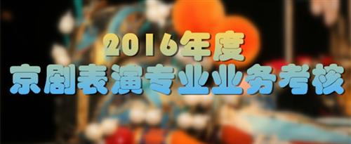 男人的鸡吧日女人逼免费视频国家京剧院2016年度京剧表演专业业务考...